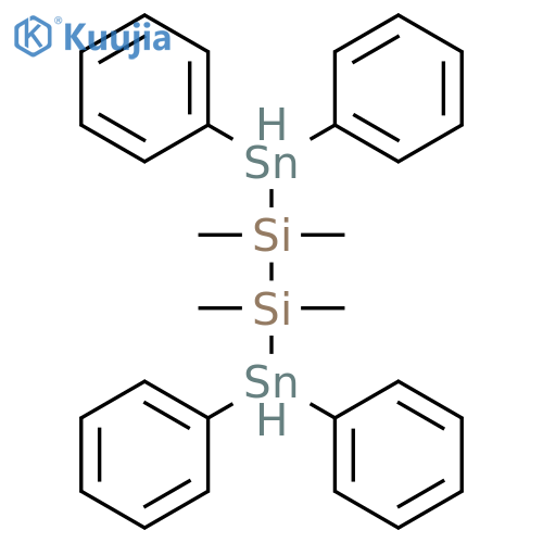 Disilane, 1,2-bis(diphenylstannyl)-1,1,2,2-tetramethyl- structure