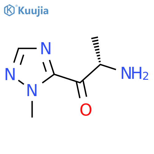 (2S)-2-amino-1-(1-methyl-1H-1,2,4-triazol-5-yl)propan-1-one structure