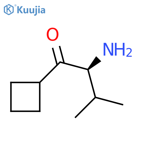 (2S)-2-amino-1-cyclobutyl-3-methylbutan-1-one structure