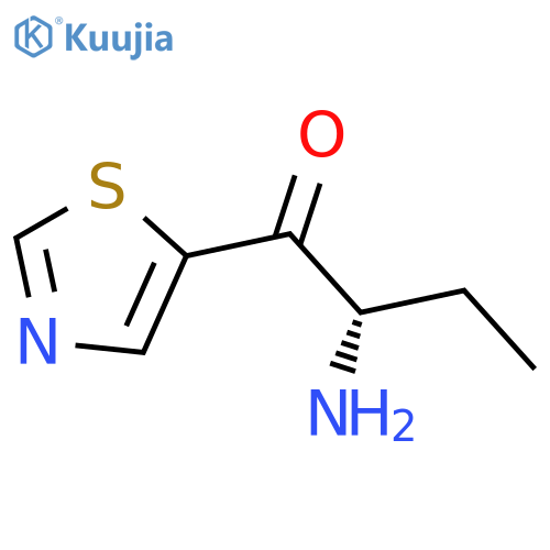 (2S)-2-amino-1-(1,3-thiazol-5-yl)butan-1-one structure