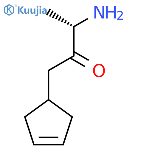 (3S)-3-amino-1-(cyclopent-3-en-1-yl)butan-2-one structure