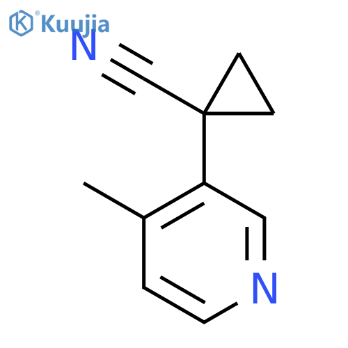 1-(4-methylpyridin-3-yl)cyclopropane-1-carbonitrile structure