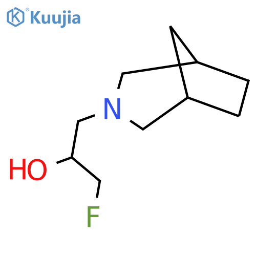 1-{3-azabicyclo3.2.1octan-3-yl}-3-fluoropropan-2-ol structure