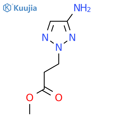 methyl 3-(4-amino-2H-1,2,3-triazol-2-yl)propanoate structure