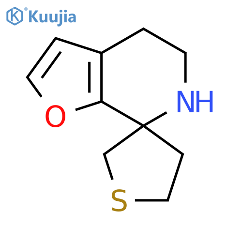5,6-dihydro-4H-spirofuro2,3-cpyridine-7,3'-thiolane structure