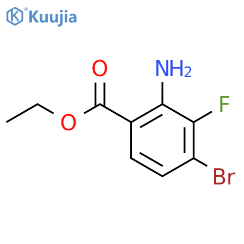 Ethyl 2-amino-4-bromo-3-fluorobenzoate structure