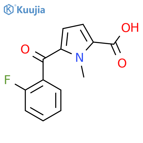 5-(2-fluorobenzoyl)-1-methyl-1H-pyrrole-2-carboxylic acid structure