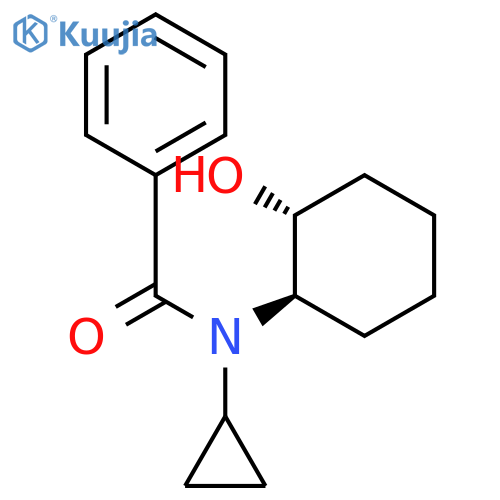 Benzamide, N-cyclopropyl-N-[(1R,2R)-2-hydroxycyclohexyl]-, rel- structure