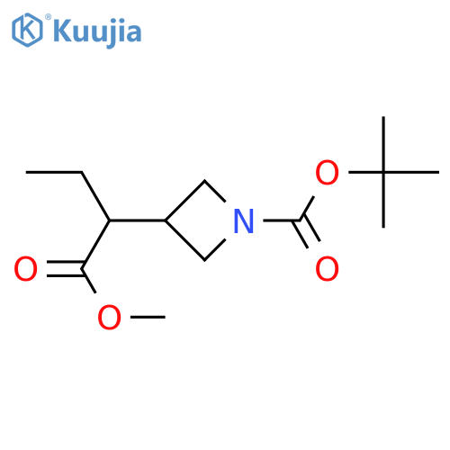 tert-butyl 3-(1-methoxy-1-oxobutan-2-yl)azetidine-1-carboxylate structure