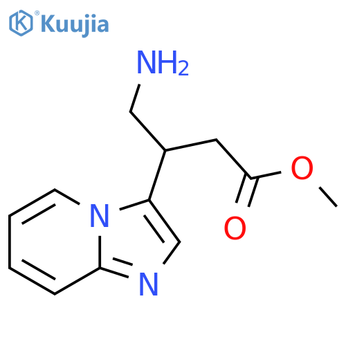 methyl 4-amino-3-{imidazo1,2-apyridin-3-yl}butanoate structure