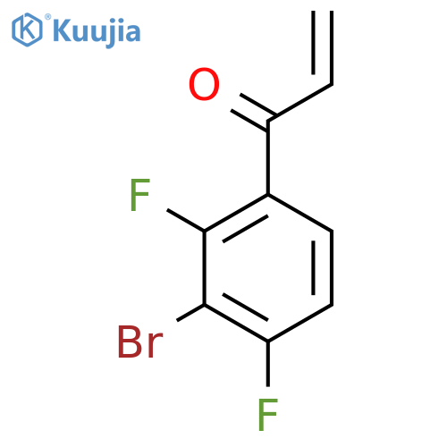 1-(3-bromo-2,4-difluorophenyl)prop-2-en-1-one structure