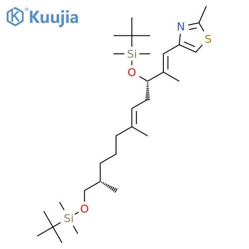 4-(1E,3S,5Z,8R/S,10S)-3,11-Bis-{tert-butyl(dimethyl)silyloxy}-2,6,10-trimethyl-undeca-1,5-dienyl-2-methyl-1,3-thiazole structure