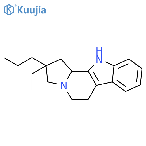 1H-Indolizino[8,7-b]indole, 2-ethyl-2,3,5,6,11,11b-hexahydro-2-propyl- structure