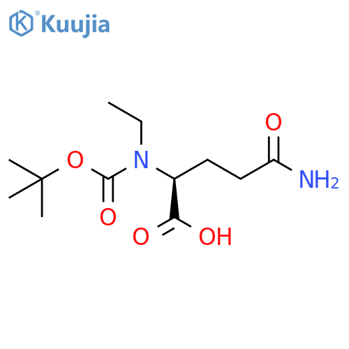 Boc-(N-gamma-ethyl)-L-glutamine structure