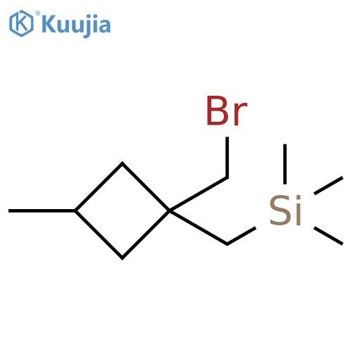 Cyclobutane, 1-(bromomethyl)-3-methyl-1-[(trimethylsilyl)methyl]- structure