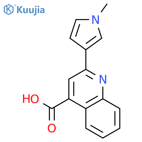4-Quinolinecarboxylic acid, 2-(1-methyl-1H-pyrrol-3-yl)- structure