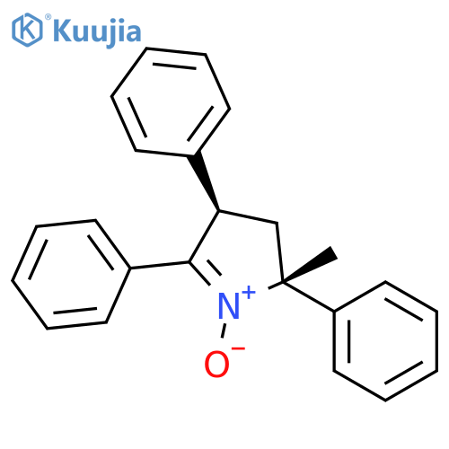 2H-Pyrrole, 3,4-dihydro-2-methyl-2,4,5-triphenyl-, 1-oxide, (2R,4R)-rel- structure