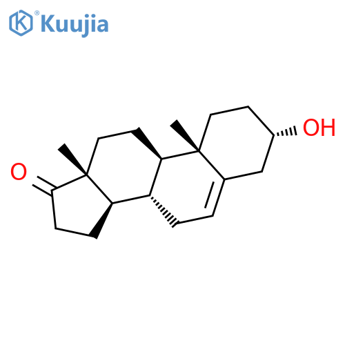 Androst-5-en-17-one, 3-hydroxy-, (3b,8a,9b,10a,13a,14b)- structure