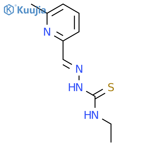 Hydrazinecarbothioamide, N-ethyl-2-[(6-methyl-2-pyridinyl)methylene]- structure