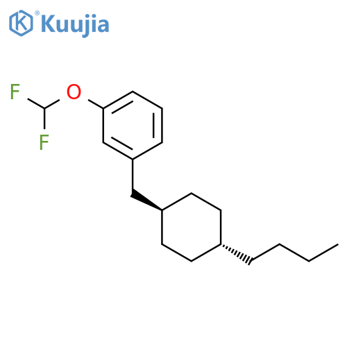 Benzene, 1-[(trans-4-butylcyclohexyl)methyl]-3-(difluoromethoxy)- structure