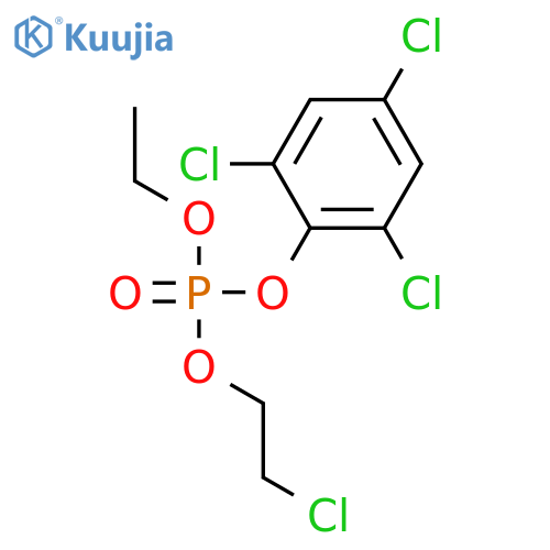 Phosphoric acid, 2-chloroethyl ethyl 2,4,6-trichlorophenyl ester structure
