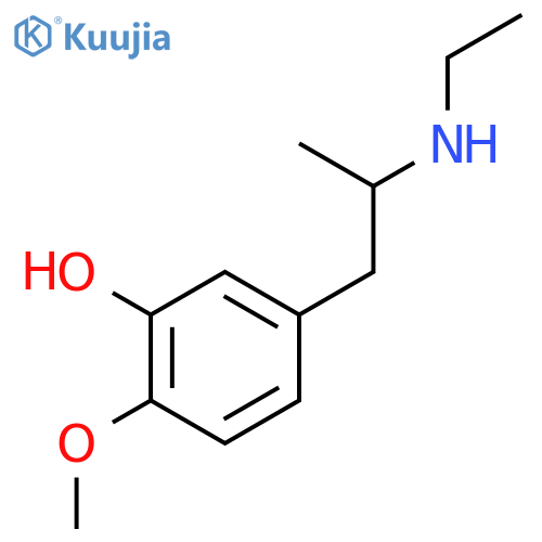 Phenol, 5-[2-(ethylamino)propyl]-2-methoxy- structure