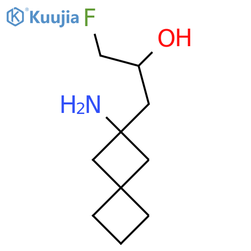 1-{2-aminospiro3.3heptan-2-yl}-3-fluoropropan-2-ol structure