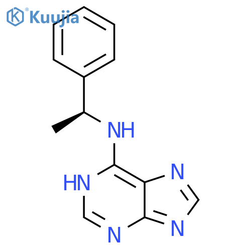 1H-Purin-6-amine, N-[(1S)-1-phenylethyl]- (9CI) structure