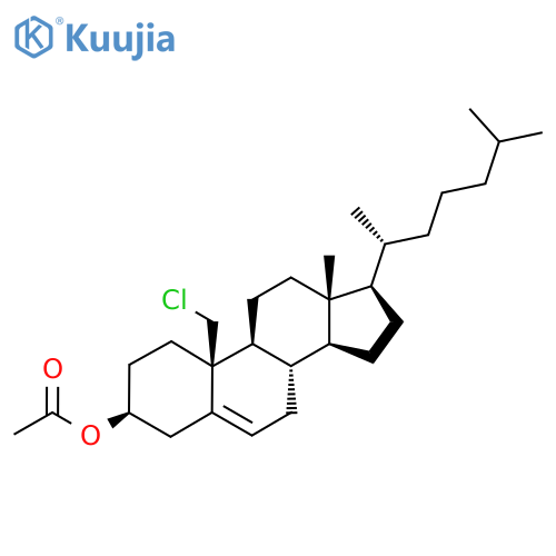 Cholest-5-en-3beta-ol, 19-chloro-, acetate structure