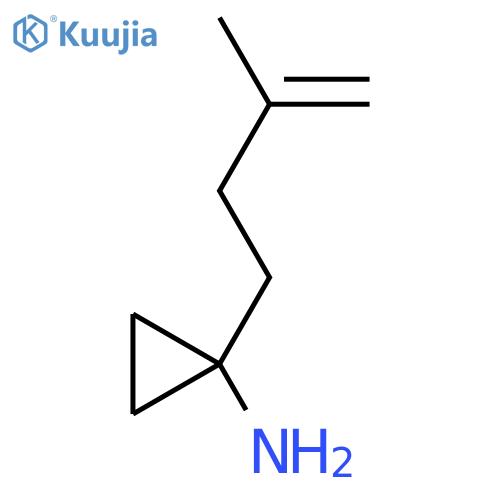1-(3-methylbut-3-en-1-yl)cyclopropan-1-amine structure
