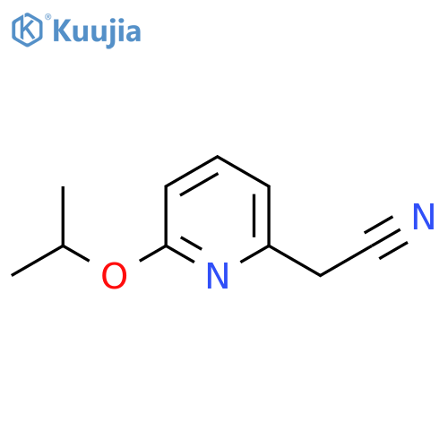 2-6-(propan-2-yloxy)pyridin-2-ylacetonitrile structure