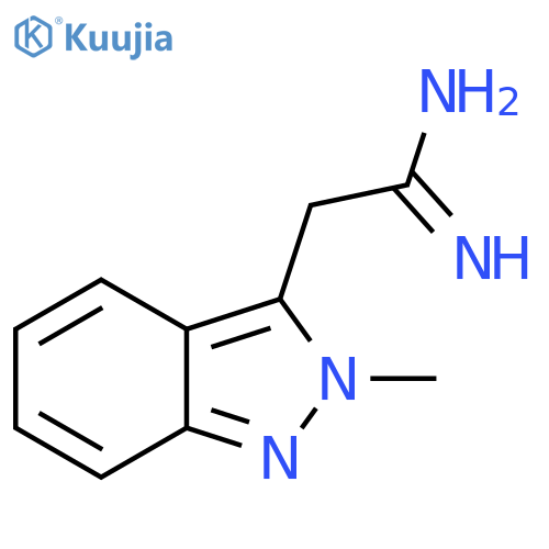 2-(2-methyl-2H-indazol-3-yl)ethanimidamide structure