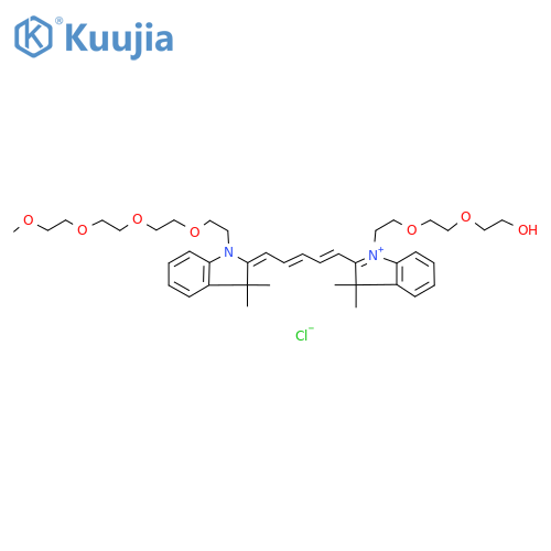 N-(m-PEG4)-N'-(hydroxy-PEG2)-Cy5 structure