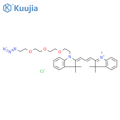 N-methyl-N'-(azide-PEG3)-Cy3 structure