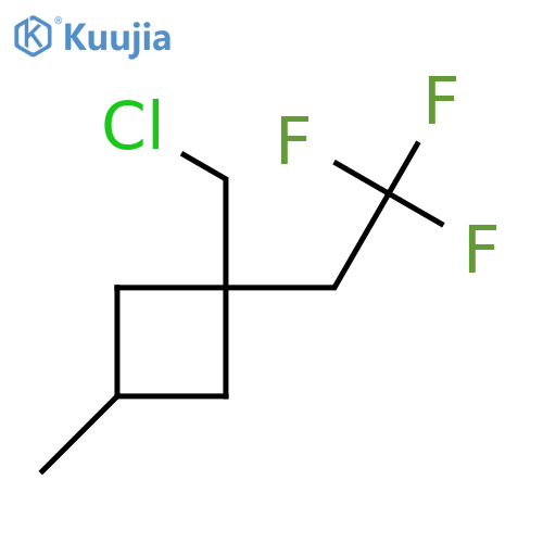 Cyclobutane, 1-(chloromethyl)-3-methyl-1-(2,2,2-trifluoroethyl)- structure
