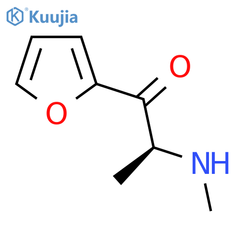 (2S)-1-(furan-2-yl)-2-(methylamino)propan-1-one structure