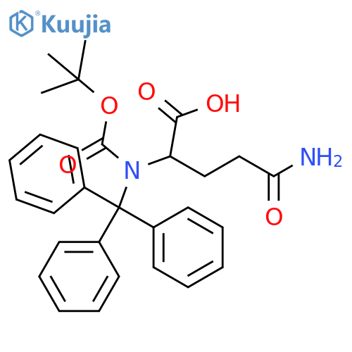 Boc-D-Gln(Trt)-OH structure