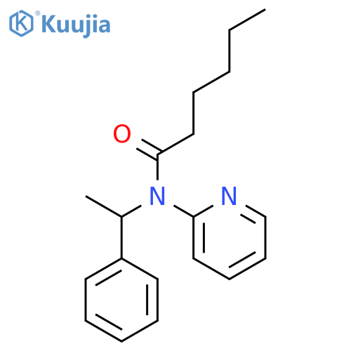 Hexanamide, N-(1-phenylethyl)-N-2-pyridinyl- structure
