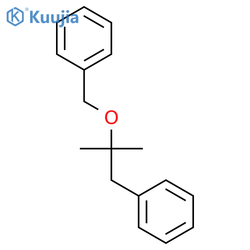 Benzene, [(1,1-dimethyl-2-phenylethoxy)methyl]- structure
