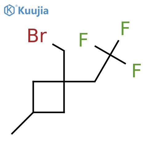 Cyclobutane, 1-(bromomethyl)-3-methyl-1-(2,2,2-trifluoroethyl)- structure