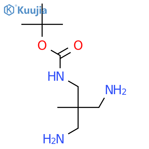 Carbamic acid,[3-amino-2-(aminomethyl)-2-methylpropyl]-, 1,1-dimethylethyl ester (9CI) structure