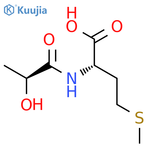 L-METHIONINE, N-[(2S)-2-HYDROXY-1-OXOPROPYL]- structure