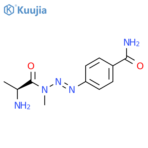 Benzamide, 4-[3-[(2S)-2-amino-1-oxopropyl]-3-methyl-1-triazenyl]- structure