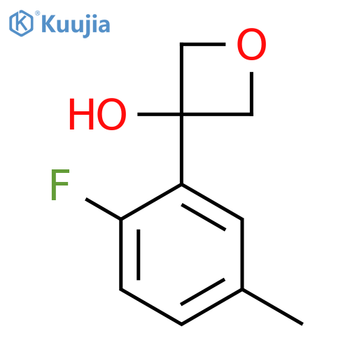 3-(2-Fluoro-5-methyl-phenyl)oxetan-3-ol structure