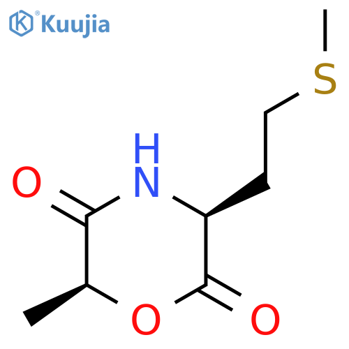 2,5-Morpholinedione, 6-methyl-3-[2-(methylthio)ethyl]-, (3S,6S)- structure