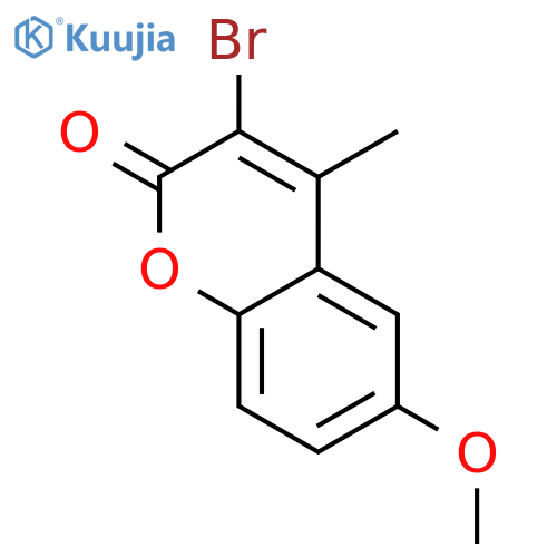 2H-1-Benzopyran-2-one, 3-bromo-6-methoxy-4-methyl- structure