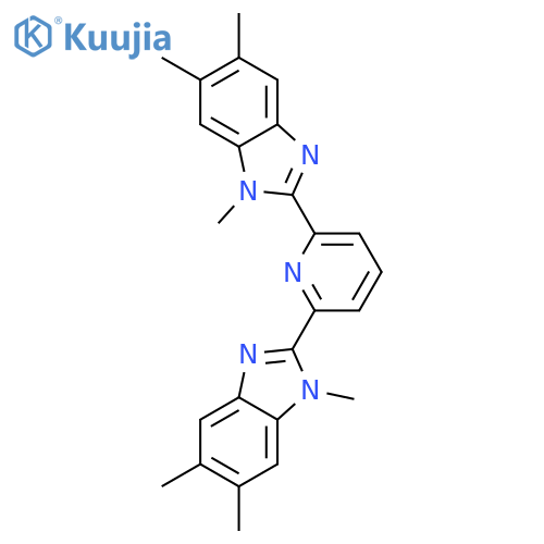 1H-Benzimidazole, 2,2'-(2,6-pyridinediyl)bis[1,5,6-trimethyl- structure