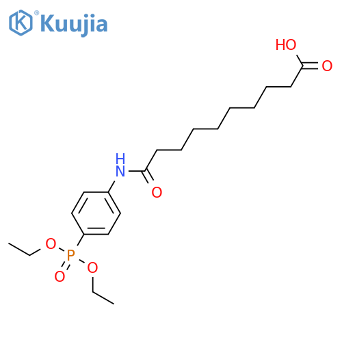 Decanoic acid, 10-[[4-(diethoxyphosphinyl)phenyl]amino]-10-oxo- structure