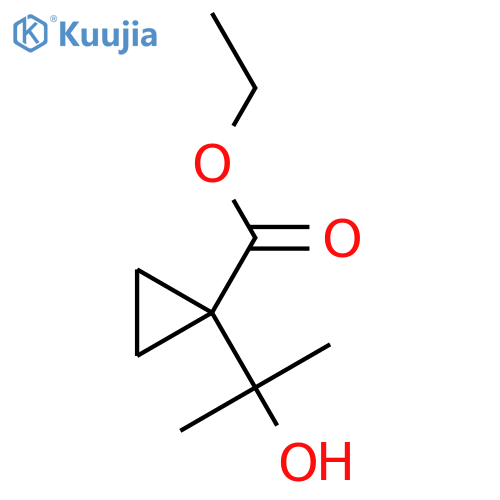 ethyl 1-(2-hydroxypropan-2-yl)cyclopropane-1-carboxylate structure