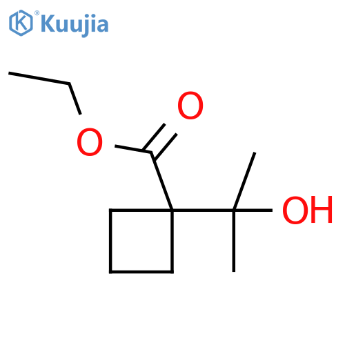 Ethyl 1-(2-hydroxypropan-2-yl)cyclobutane-1-carboxylate structure